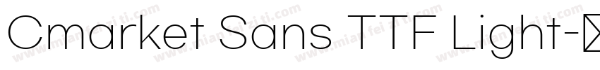Cmarket Sans TTF Light字体转换